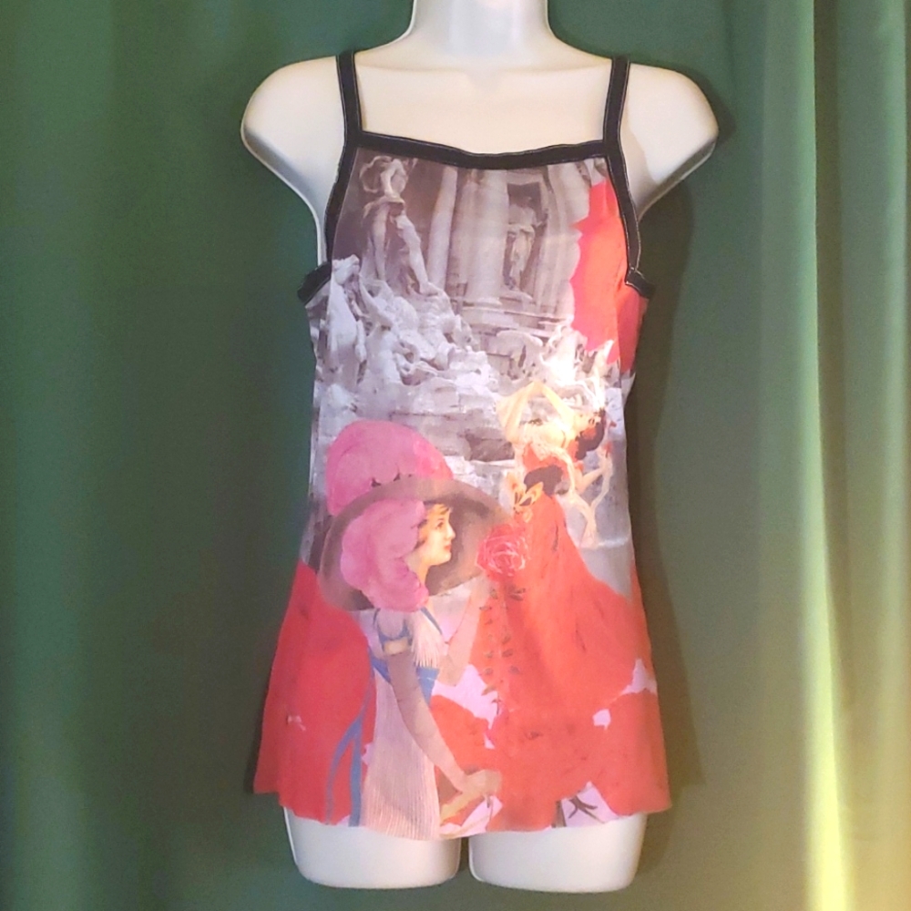 Bebe Sheer tank top